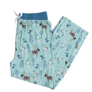 Little Sleepies Disney Frozen Olaf & Sven Men’s Pajama Pants Size Small